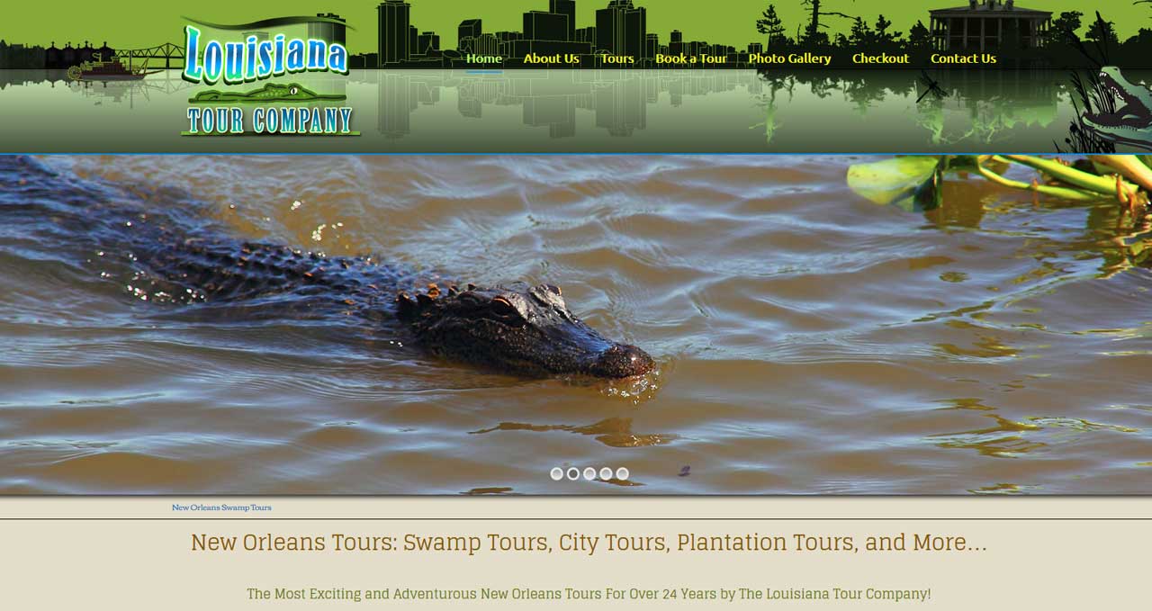 Louisiana Swamp Tours E-Commerce