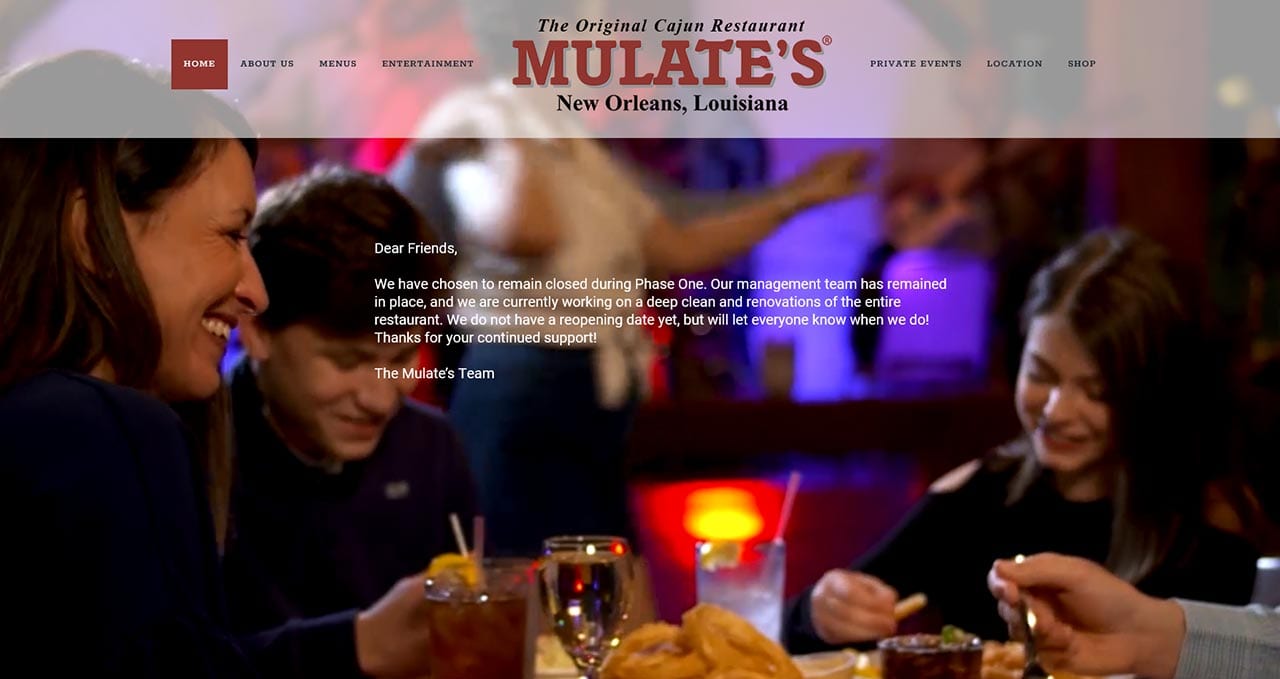 mulate's cajun restaurant 
