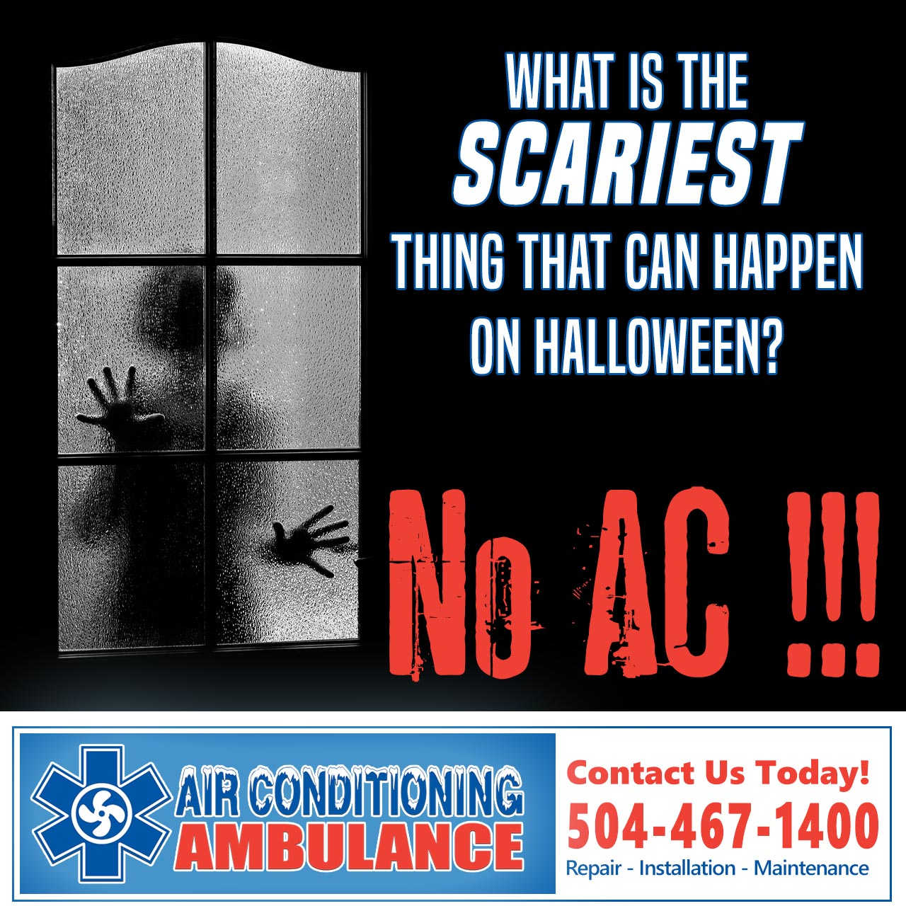 AC Ambulanace - Scariest thing on Halloween - Halloween Social Media Posts